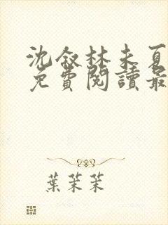 沈叙林未夏小说免费阅读最新章节