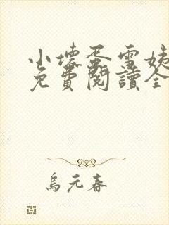 小坏蛋雪姨小说免费阅读全文