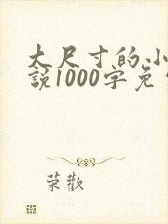 大尺寸的小黄说说1000字免费阅读