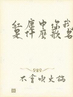 红尘中你我相遇是什么歌名