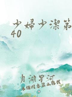 少妇少洁第1一40