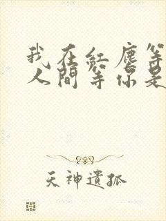 我在红尘等你,人间等你是什么歌