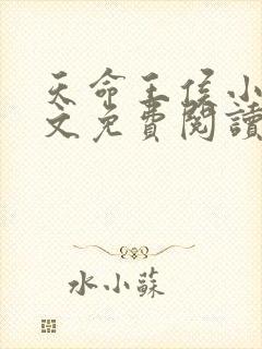 天命王侯小说全文免费阅读无弹窗