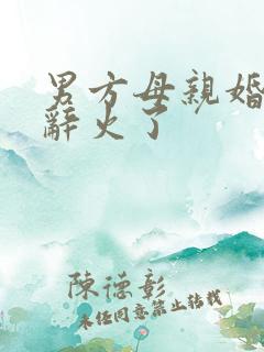 男方母亲婚礼致辞火了