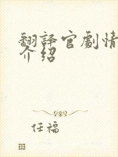 翻译官剧情分集介绍