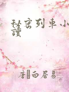 秘密列车小说阅读