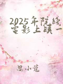 2025年院线电影上映一览表