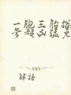 一胞三胎总裁爹爹超凶猛免费阅读