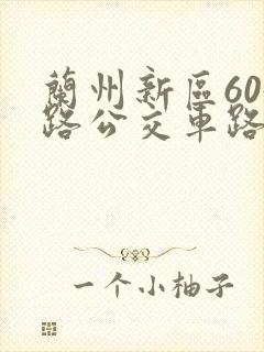 兰州新区604路公交车路线图