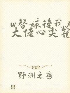 w替嫁后我成了大佬心尖宠》