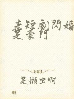 老短剧闪婚老公是豪门