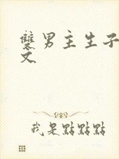 双男主生子高干文