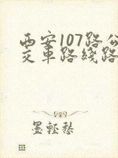 西安107路公交车路线路线图