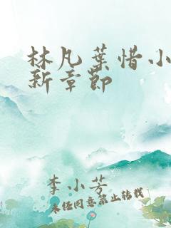 林凡叶惜小说最新章节