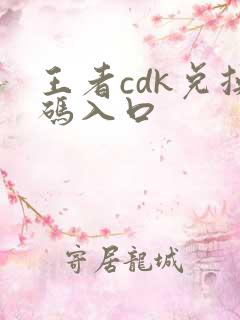 王者cdk兑换码入口