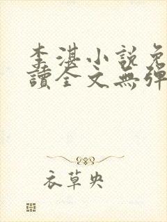 李湛小说免费阅读全文无弹窗