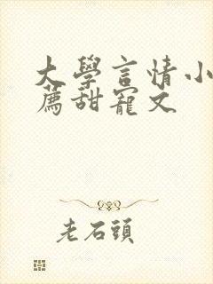 大学言情小说推荐甜宠文