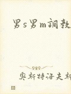 男s男m调教文