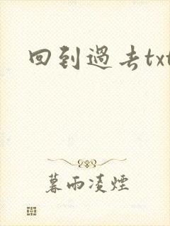 回到过去txt