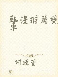 韩漫推荐双男主车