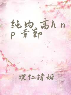 纯肉 高h np 章节