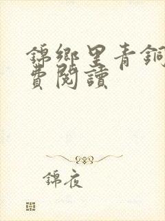 锦乡里青铜穗免费阅读