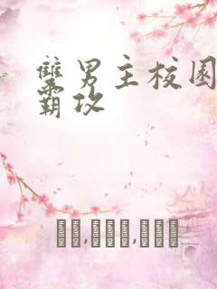 双男主校园文校霸攻