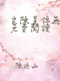 良陈美锦无弹窗免费阅读