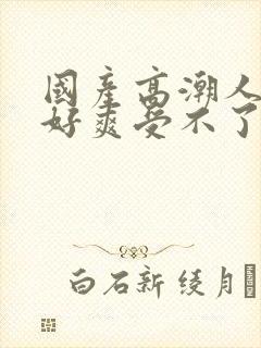 国产高潮人好大好爽受不了了