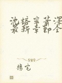 沈榕宁萧泽小说最新章节全文阅读