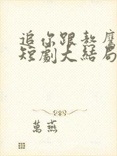 追你跟熬鹰似的短剧大结局