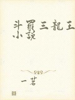 斗罗三龙王传说小说