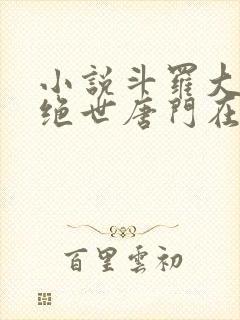 小说斗罗大陆2绝世唐门在线阅读免费