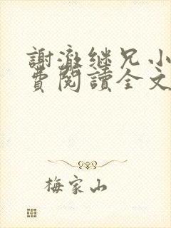 谢澈继兄小说免费阅读全文无弹窗