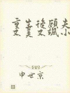 重生后顾夫人她又美又飒小说