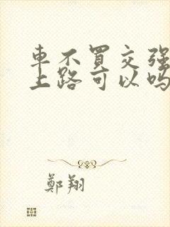 车不买交强险不上路可以吗