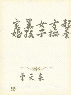 家暴女方起诉离婚孩子抚养权归谁