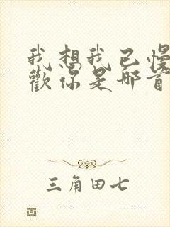 我想我已慢慢喜欢你是哪首歌歌词