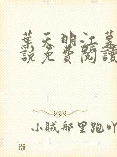 叶天明江暮婉小说免费阅读网页版