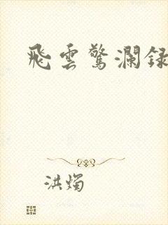 飞云惊澜录