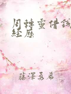 周转灵借钱亲身经历