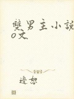 双男主小说abo文