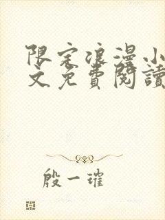 限定浪漫小说全文免费阅读笔趣阁