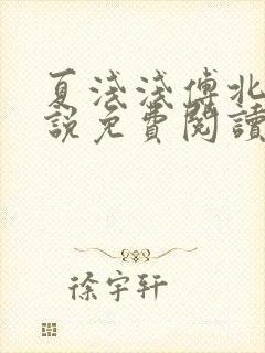 夏浅浅傅北宸小说免费阅读最新章节