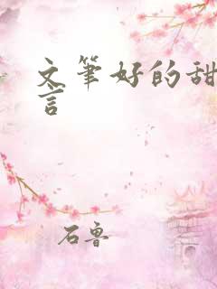 文笔好的甜宠古言