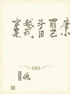 穿越斗罗唐三竟是我自己小说