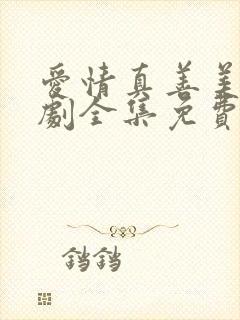 爱情真善美电视剧全集免费