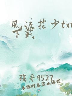 风流花少txt下载