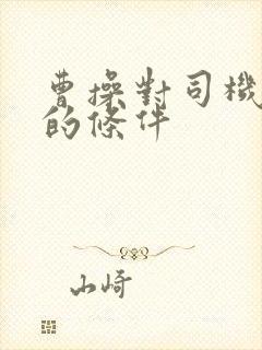 曹操对司机招募的条件