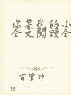 你是我的小确幸全文阅读全文